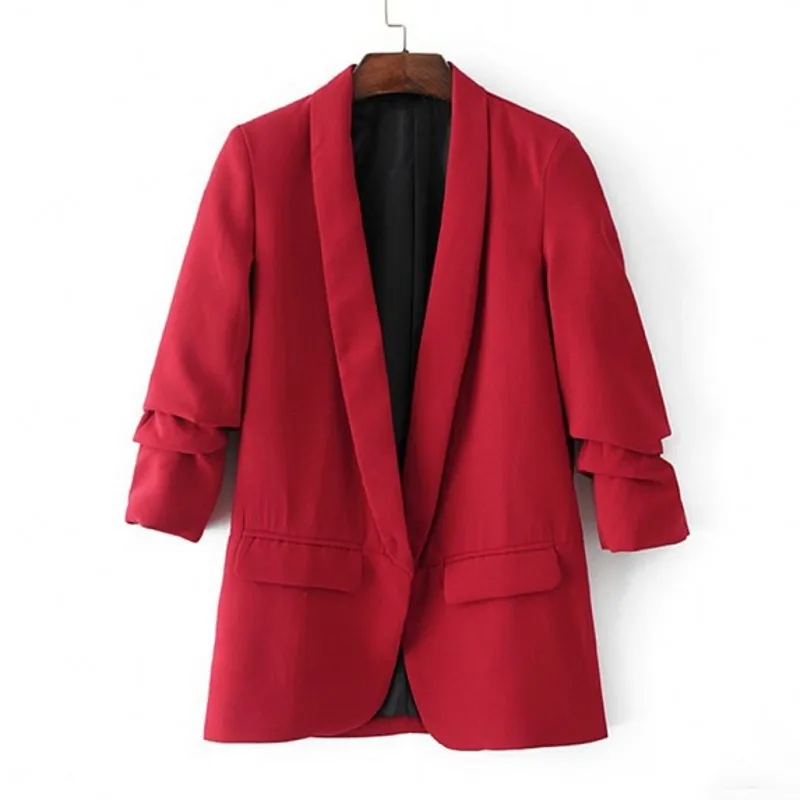 Spring Women Black Pink Color No Button Fashion Office Suit Slim Fit Blazer jacket women blazer women
Spring Women Black Pink Color No Button Fashion Office Suit Slim Fit Blazer jacket women blazer women