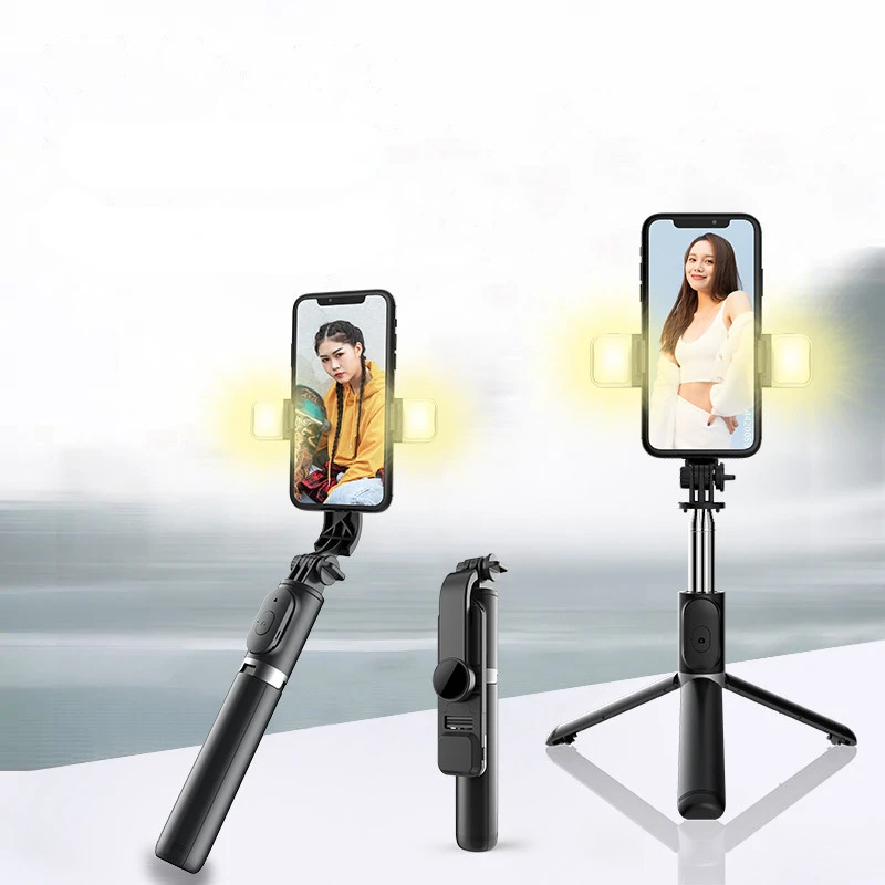 20223 Wireless bluetooth selfie stick tripod with fill light shutter remote control for IOS Android smart phone
20223 Wireless bluetooth selfie stick tripod with fill light shutter remote control for IOS Android smart phone