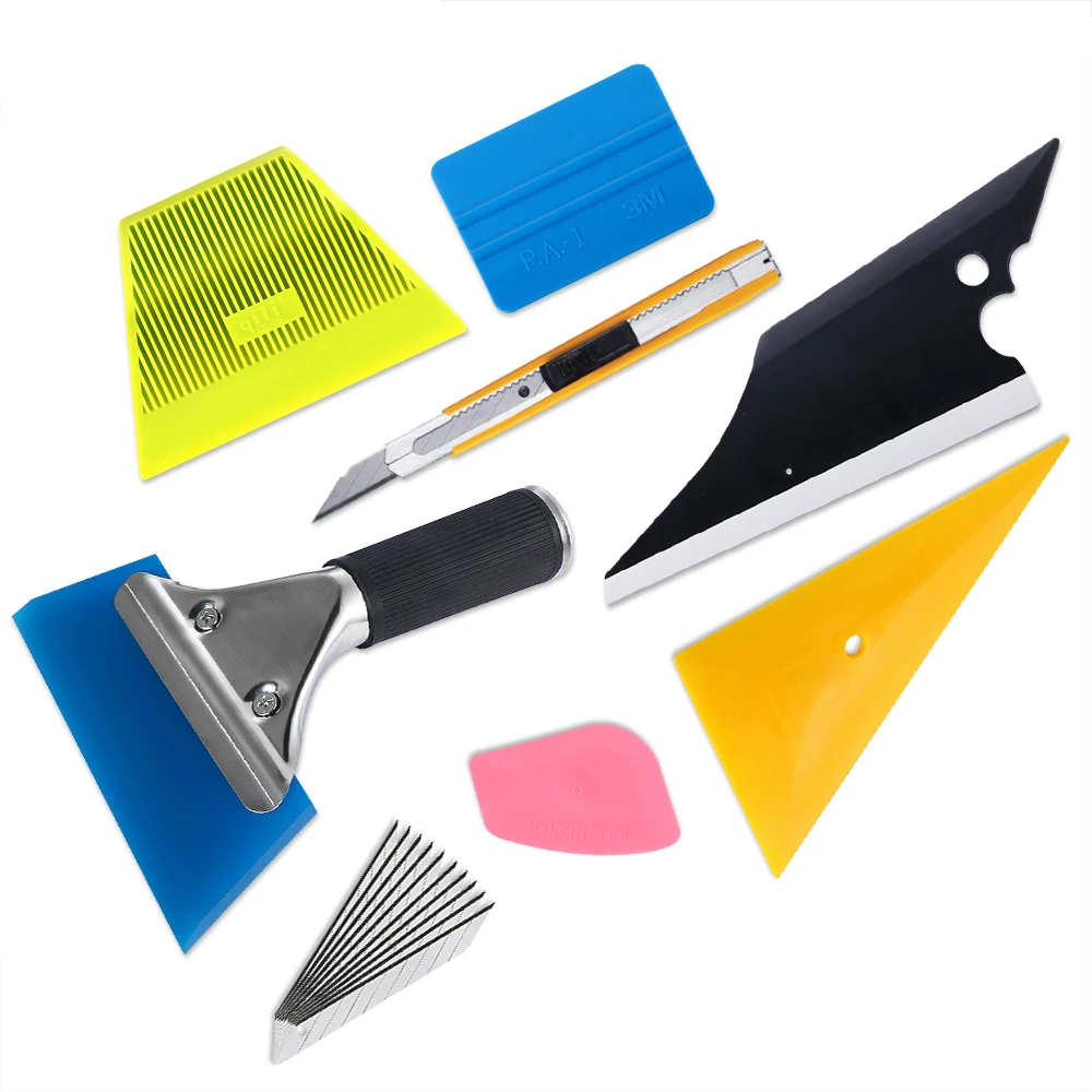 8pcs/Lot Car Window Tint Film Squeegee Rubber Scraper Water Wiper Cleaning Tools Vehicle Sticker Cutter Knife Kit Auto Accessory
8pcs/Lot Car Window Tint Film Squeegee Rubber Scraper Water Wiper Cleaning Tools Vehicle Sticker Cutter Knife Kit Auto Accessory