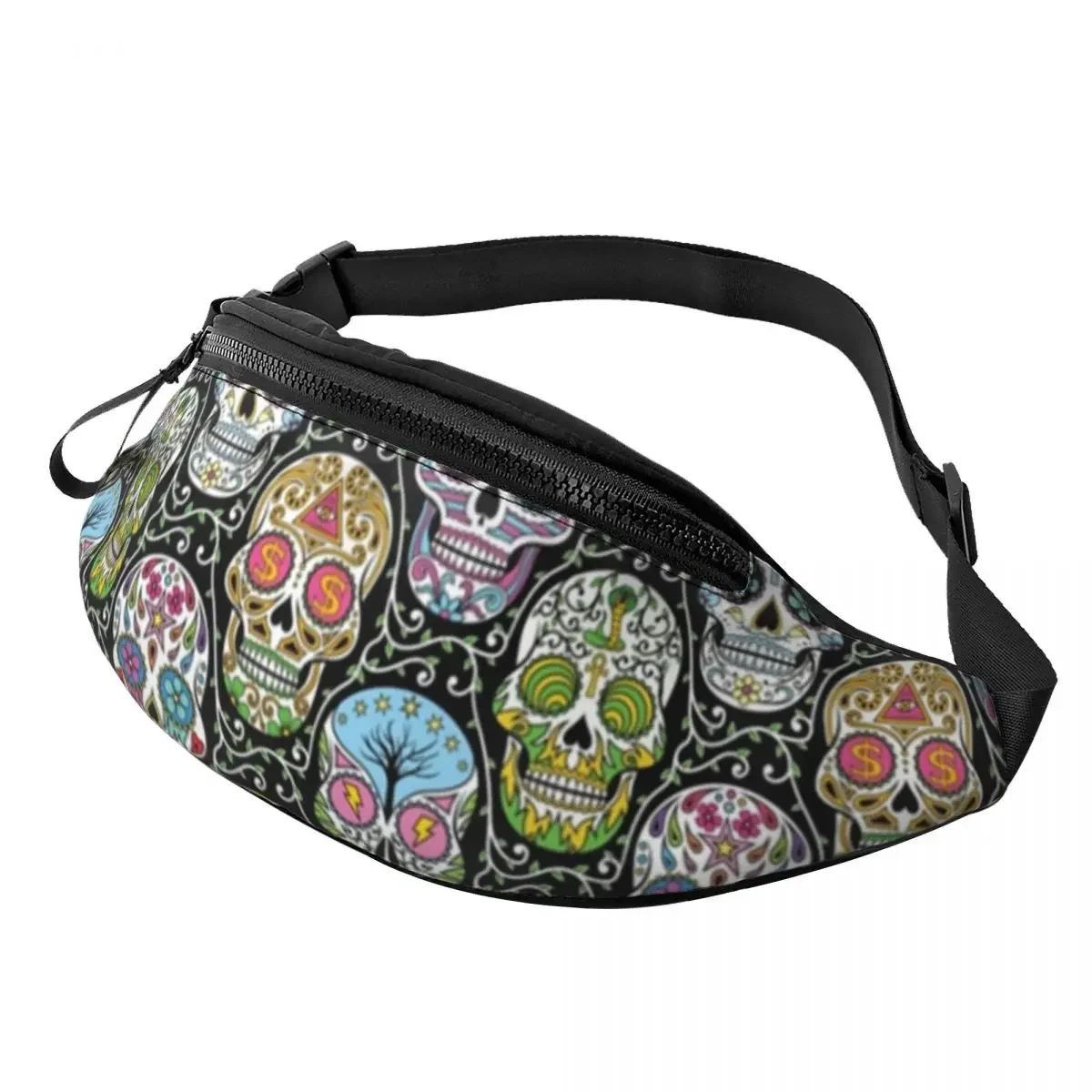 Mexican Skull Flower Pattern Fanny Bag Custom Crossbody Waist Pack Women Men Travel Hiking Phone Money Pouch
Mexican Skull Flower Pattern Fanny Bag Custom Crossbody Waist Pack Women Men Travel Hiking Phone Money Pouch