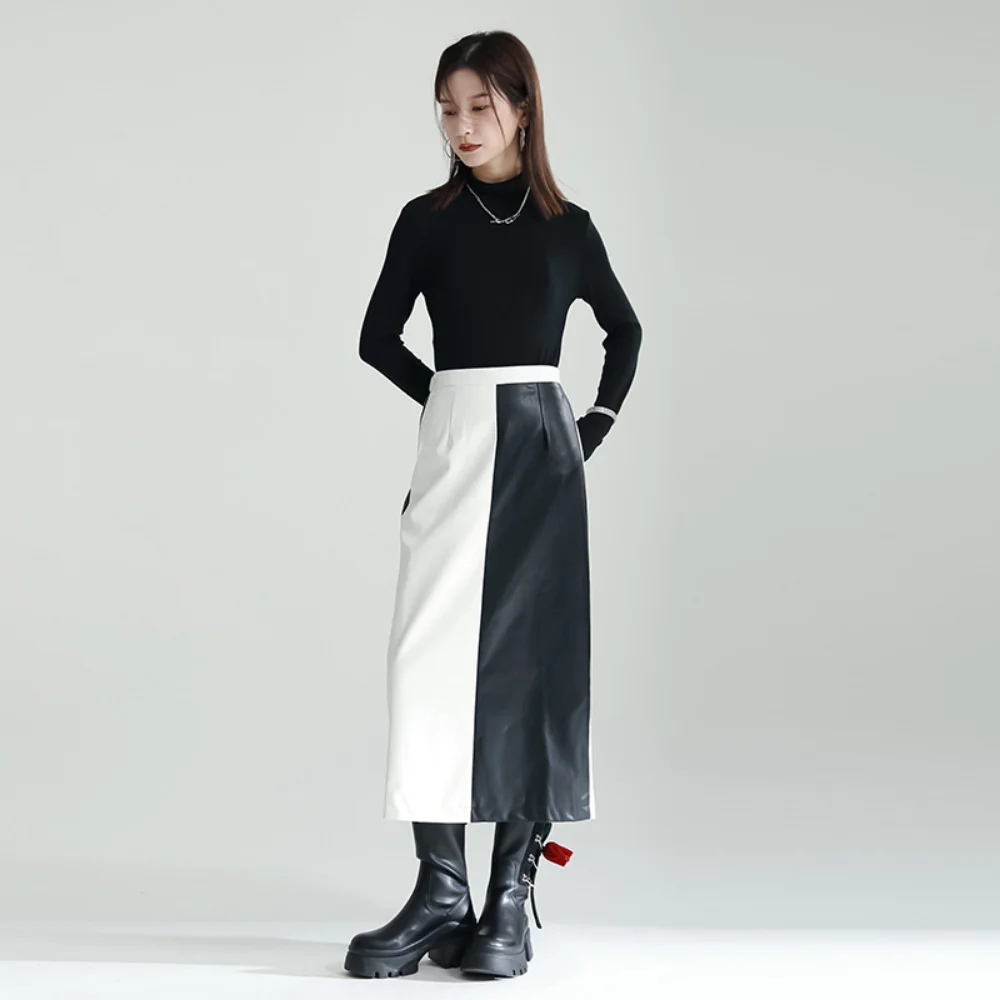 Leosoxs 2023 Retro Style Pu Leather Long Half -body Skirt Autumn and Winter Female Loose Waist Tight Waist High Waist Skirt
Leosoxs 2023 Retro Style Pu Leather Long Half -body Skirt Autumn and Winter Female Loose Waist Tight Waist High Waist Skirt