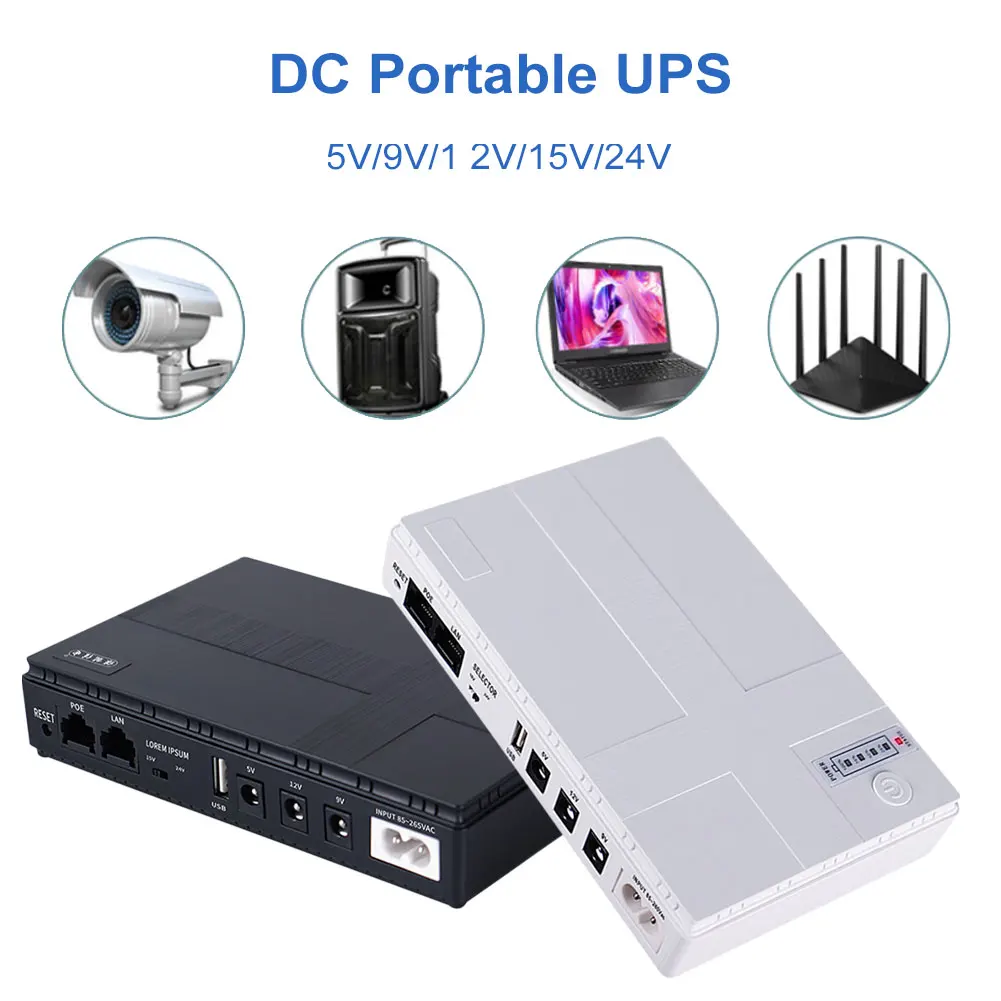 10400mAh Mini Portable UPS 5V, 9V, 12V Uninterruptible Power Supply Multipurpose Mini UPS Battery Backup For LED Wifi IP Cam
10400mAh Mini Portable UPS 5V, 9V, 12V Uninterruptible Power Supply Multipurpose Mini UPS Battery Backup For LED Wifi IP Cam