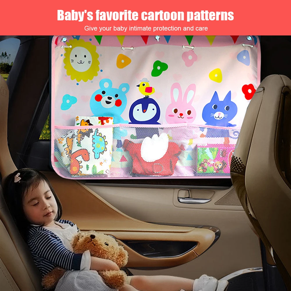 Car Side Window Sunshade Curtains Adjustable Car Cartoon Styling Auto Windows Sun Visor UV Protection Curtain With Mesh Pocket
Car Side Window Sunshade Curtains Adjustable Car Cartoon Styling Auto Windows Sun Visor UV Protection Curtain With Mesh Pocket