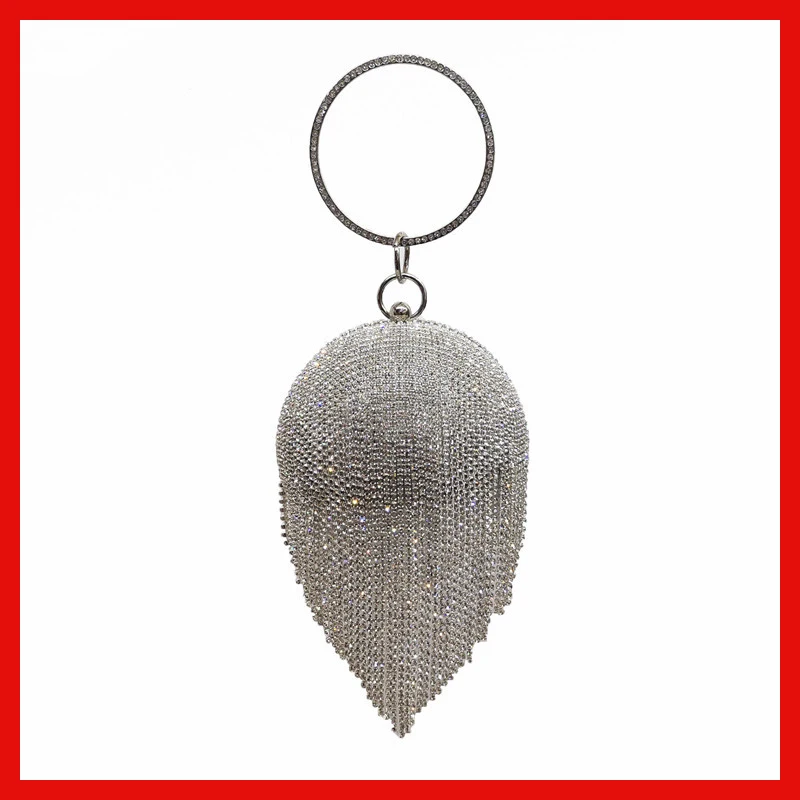 New Fringed Spherical Evening Bag Diamond Handbag Rhinestone Wedding Purse Bridal Handbag Gift Party Clutch Glitter Silver Gold
New Fringed Spherical Evening Bag Diamond Handbag Rhinestone Wedding Purse Bridal Handbag Gift Party Clutch Glitter Silver Gold