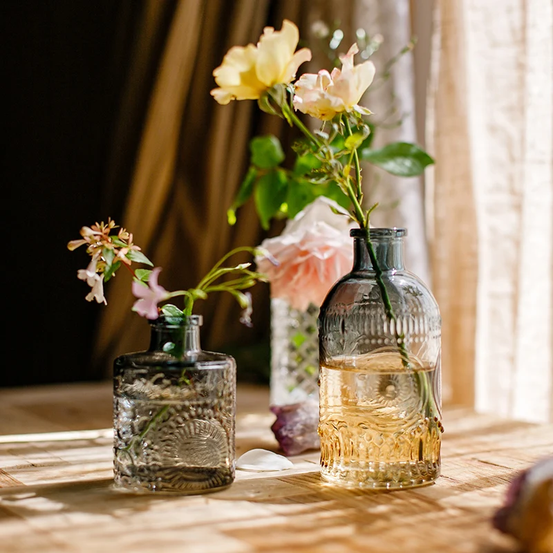 European-Style Small Glass Vase, Transparent Dried Floral Arrangement, Hydroponic Flower Arrangement, Living Room Decoration
European-Style Small Glass Vase, Transparent Dried Floral Arrangement, Hydroponic Flower Arrangement, Living Room Decoration