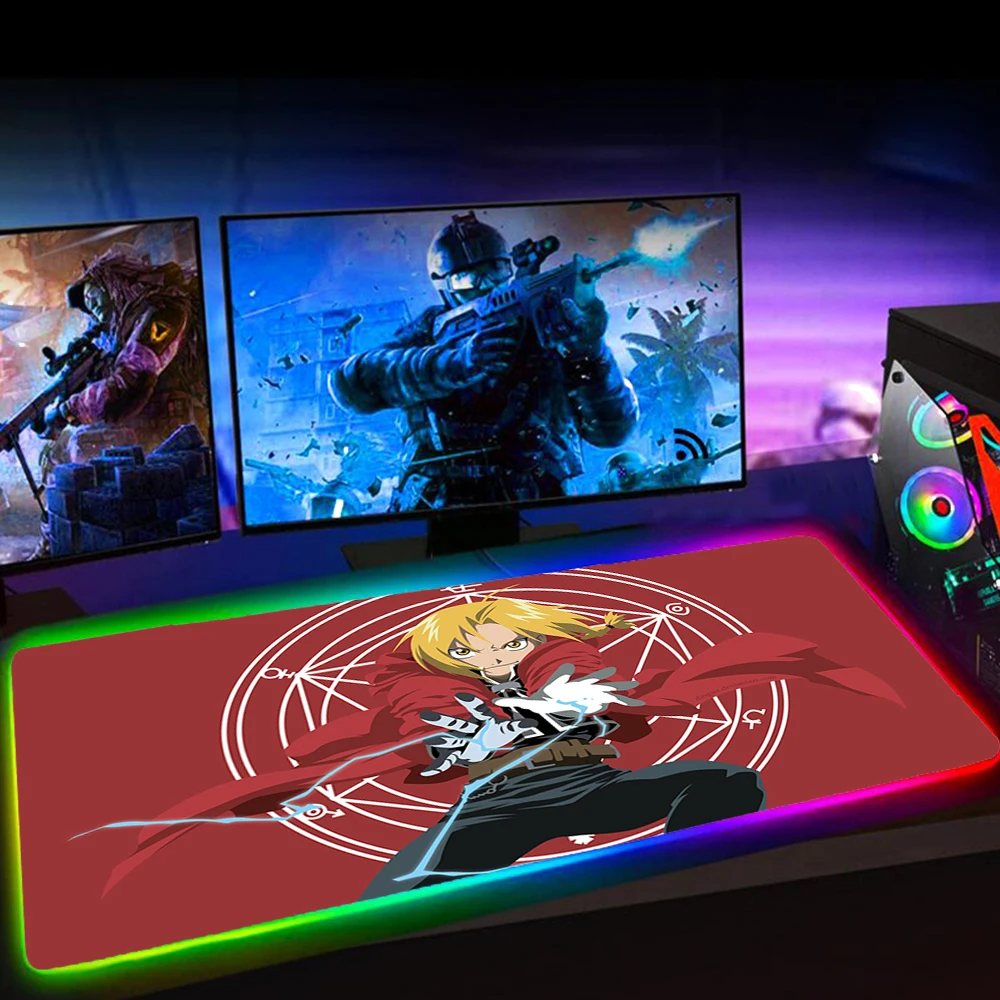 RGB Tapis De Souris Anime Fullmetal Alchemist Gaming Mouse Pad Deskmat Mouse Pad Computer Mouse Pad Keyboards Mat LED Mausepad
RGB Tapis De Souris Anime Fullmetal Alchemist Gaming Mouse Pad Deskmat Mouse Pad Computer Mouse Pad Keyboards Mat LED Mausepad