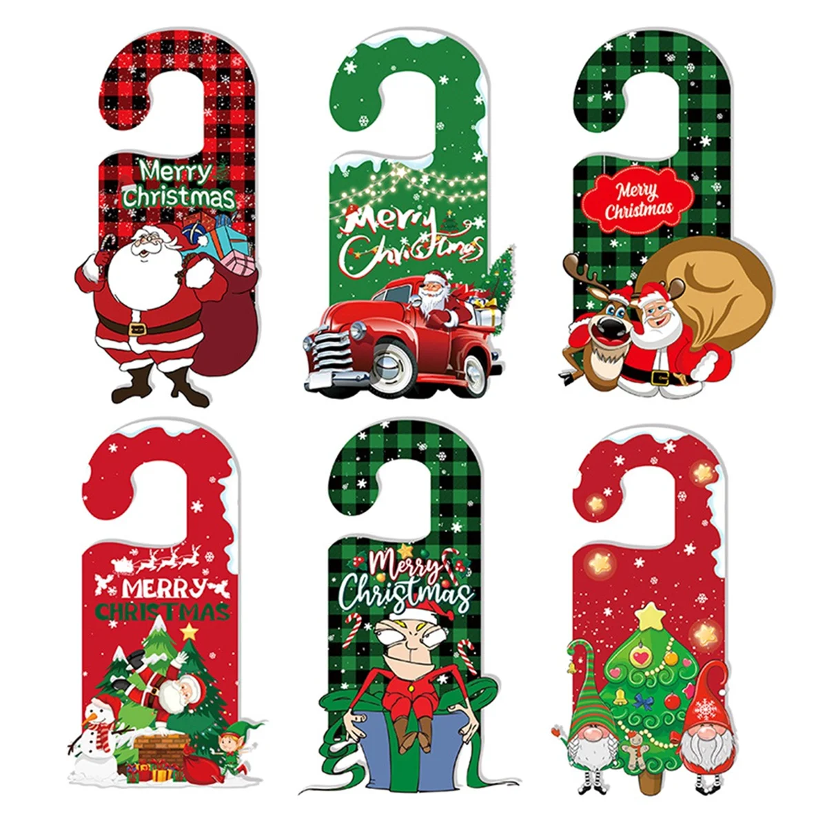 6Pcs Christmas Doorknob Hanger Decoration Christmas Doorknob Ornament Sign Christmas Door Handle Pendant
6Pcs Christmas Doorknob Hanger Decoration Christmas Doorknob Ornament Sign Christmas Door Handle Pendant