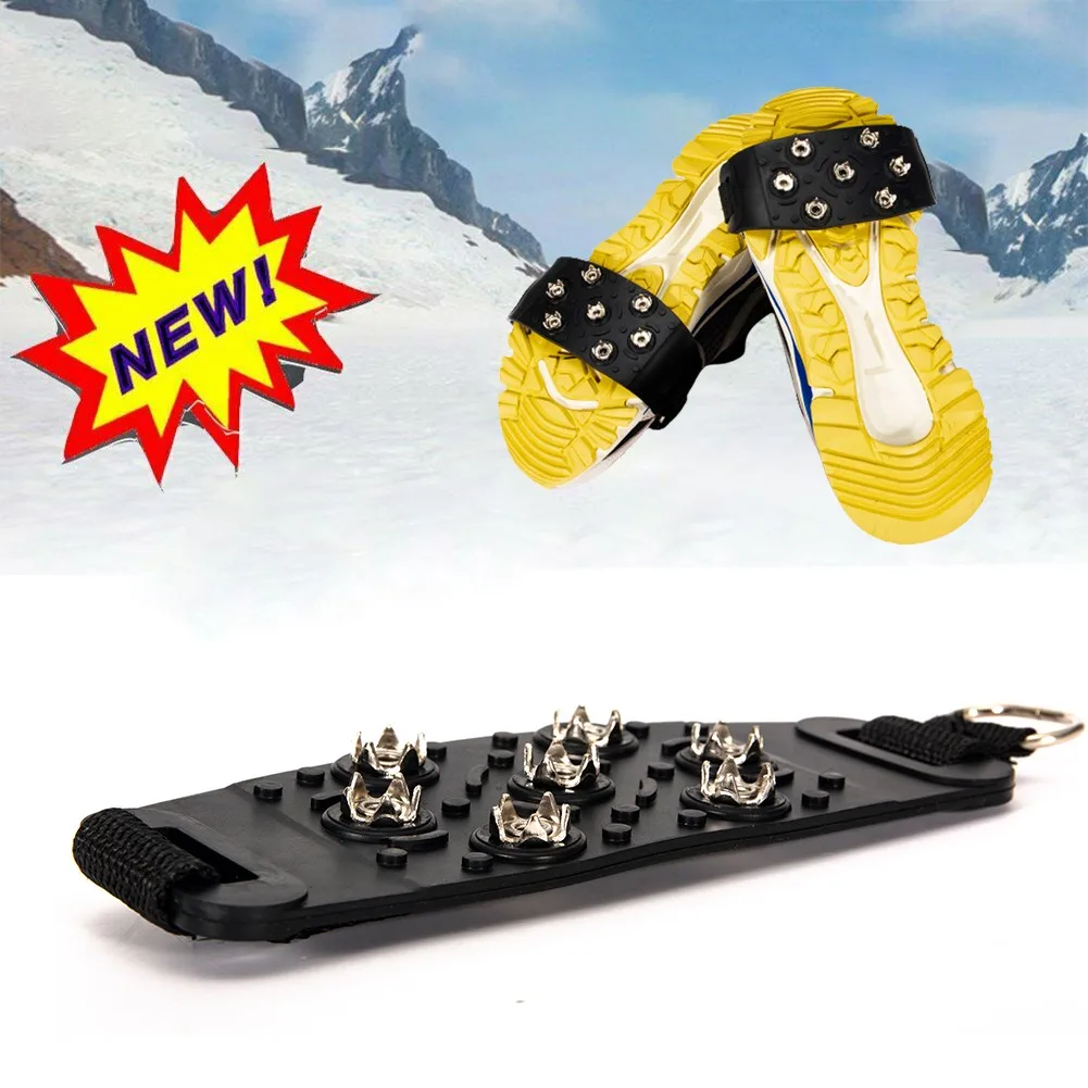 A Pair Of 7 Cleats Anti-Slip Grips Snow Shoes Grips Climbing Shoes Spikes Cleats Cleats Crampons Cover Velcro Portable
A Pair Of 7 Cleats Anti-Slip Grips Snow Shoes Grips Climbing Shoes Spikes Cleats Cleats Crampons Cover Velcro Portable