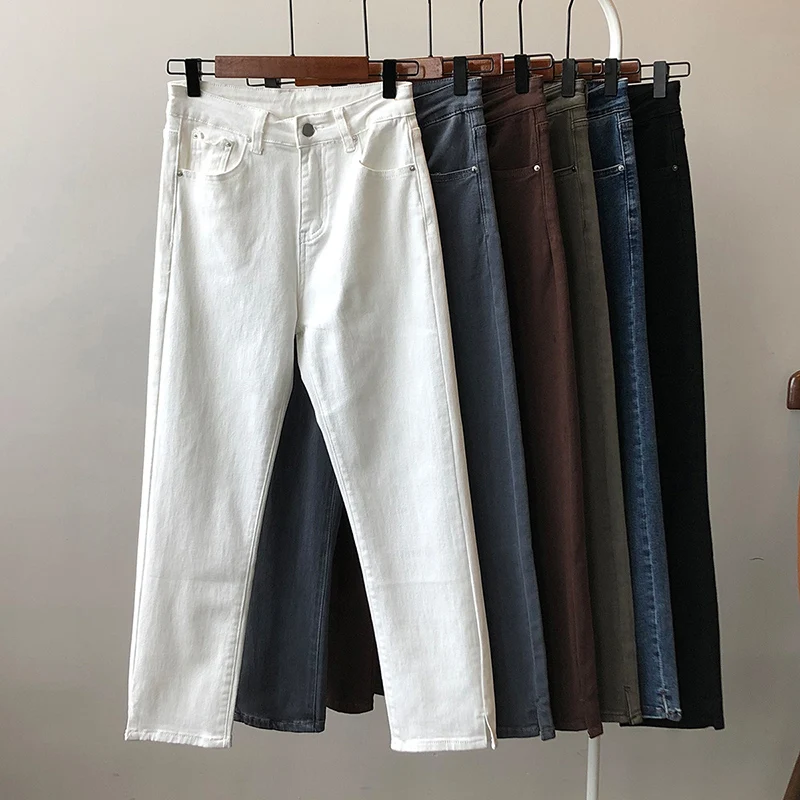 2022 Autumn Women's Jeans Ninth Pants High Waist Elastic Korean Fashion Straight Slim Fit Trending Product Female Clothing 98331
2022 Autumn Women's Jeans Ninth Pants High Waist Elastic Korean Fashion Straight Slim Fit Trending Product Female Clothing 98331