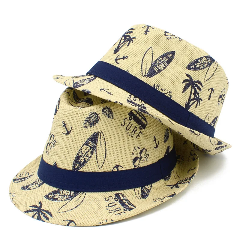 New Hot Summer Straw Hat Sunshade Small Top Hat Men's Outdoor Beach Sunscreen Jazz Hat Holiday Hat Direct Sales
New Hot Summer Straw Hat Sunshade Small Top Hat Men's Outdoor Beach Sunscreen Jazz Hat Holiday Hat Direct Sales