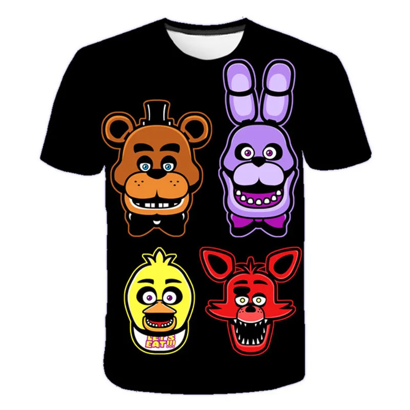 2022 Kids Girls Boys Five Night At Freddy T-shirts Short Sleeve Tops Tees Children 3D Cartoon Casual T Shirts 100-160 CM Height
2022 Kids Girls Boys Five Night At Freddy T-shirts Short Sleeve Tops Tees Children 3D Cartoon Casual T Shirts 100-160 CM Height