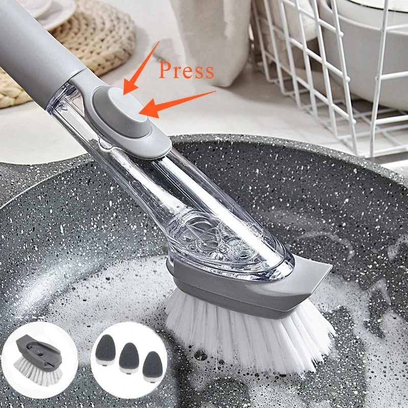 Kitchen Cleaning Brush 2 In 1 Long Handle Cleaing Brush With Removable Brush Sponge Dispenser Dishwashing Brush Kitchen Tools
Kitchen Cleaning Brush 2 In 1 Long Handle Cleaing Brush With Removable Brush Sponge Dispenser Dishwashing Brush Kitchen Tools