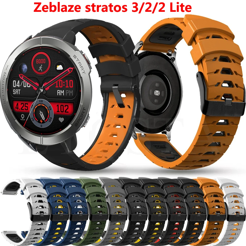 22mm Smart Watch Band Straps for Zeblaze Stratos 3 2 Silicone Wristband for Zeblaze Stratos 2 Lite Band Bracelet Accessories
22mm Smart Watch Band Straps for Zeblaze Stratos 3 2 Silicone Wristband for Zeblaze Stratos 2 Lite Band Bracelet Accessories