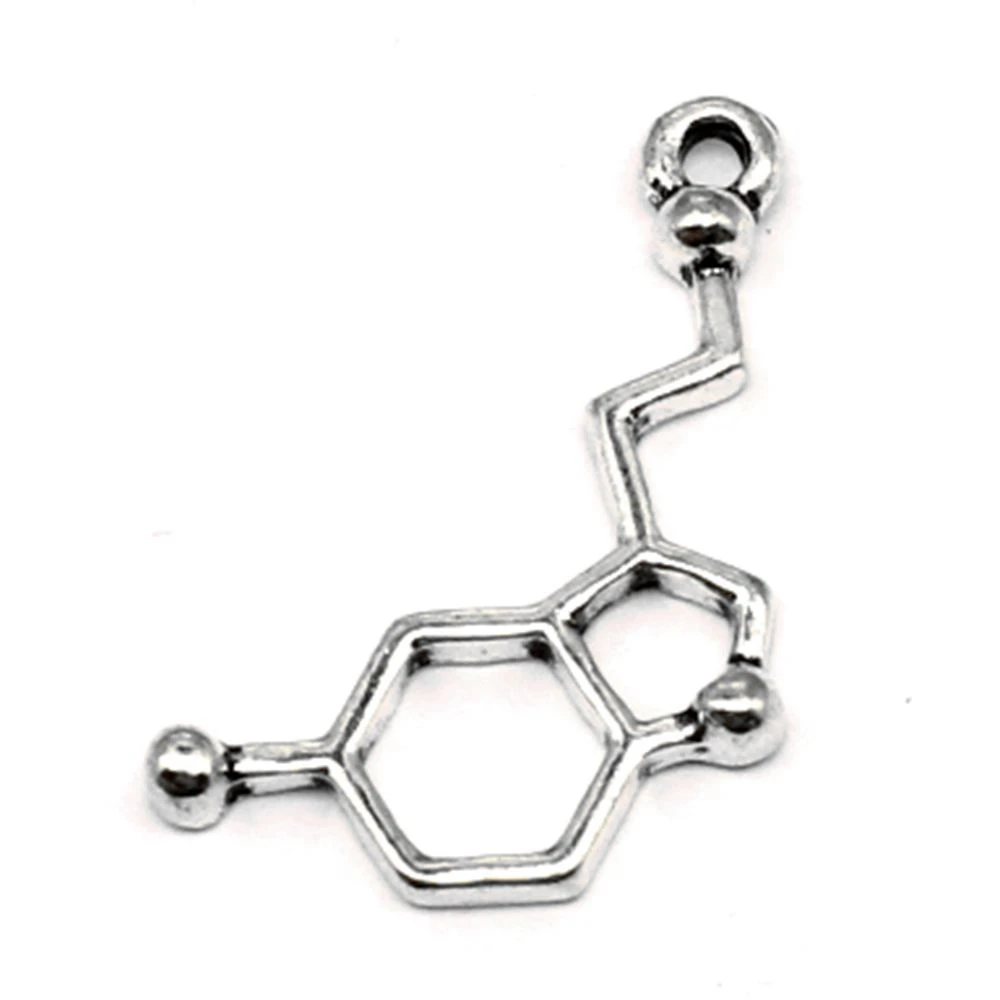 

90pcs Wholesale Jewelry Lots Chemical Molecules Charms Pendant Supplies For Jewelry Materials 13x25mm
