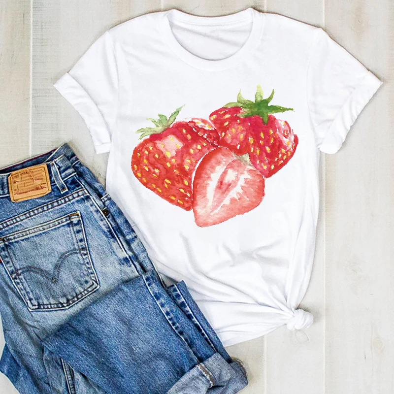 Women Lady Strawberry Watercolor Fashion Fruit Beach Ladies Summer T Tee Tshirt Womens Nice Top Shirt Pretty Graphic T-shirt
Women Lady Strawberry Watercolor Fashion Fruit Beach Ladies Summer T Tee Tshirt Womens Nice Top Shirt Pretty Graphic T-shirt