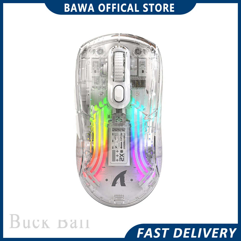 Attack Shark X2 Mouse Transparent Mouse Tri Mode Bluetooh Wireless 2.4g Wired Mouse Gamer E-Sports Accessory For Computer Gifts
Attack Shark X2 Mouse Transparent Mouse Tri Mode Bluetooh Wireless 2.4g Wired Mouse Gamer E-Sports Accessory For Computer Gifts