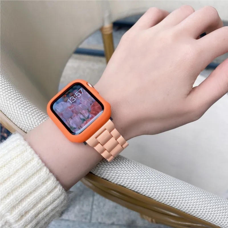 Candy Resin Strap For Apple Watch Band 38/42mm 40mm 44mm correa Macaron Wrist bracelet Smart iWatch series 7 6 5 4 3 se 41/45mm
Candy Resin Strap For Apple Watch Band 38/42mm 40mm 44mm correa Macaron Wrist bracelet Smart iWatch series 7 6 5 4 3 se 41/45mm
