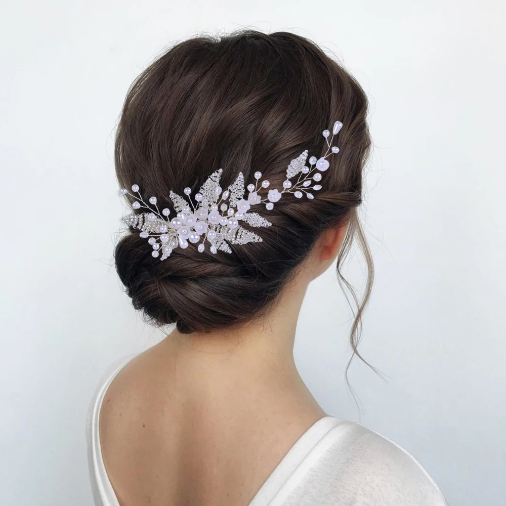 Pearls Wedding Head Accessories Bride Fascinator Headpiece Bridal Hair Combs With Crystal Beads Headdress Women’s Ornament
Pearls Wedding Head Accessories Bride Fascinator Headpiece Bridal Hair Combs With Crystal Beads Headdress Women’s Ornament