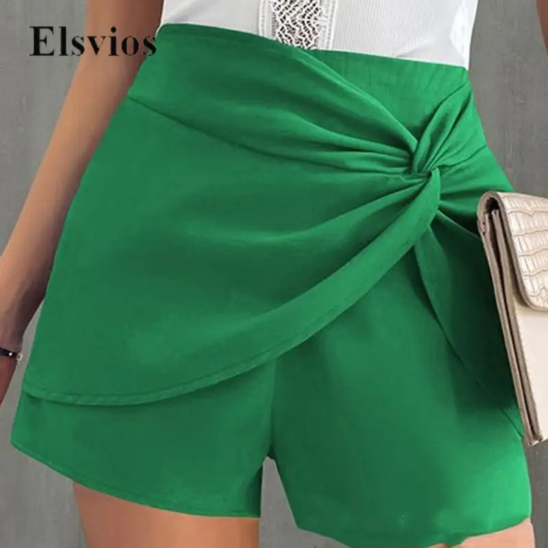 Fashion Elegant High Waist Women Short Pants Spring Summer Casual Side Twist Design Shorts Office Lady Solid Shorts Streetwear
Fashion Elegant High Waist Women Short Pants Spring Summer Casual Side Twist Design Shorts Office Lady Solid Shorts Streetwear