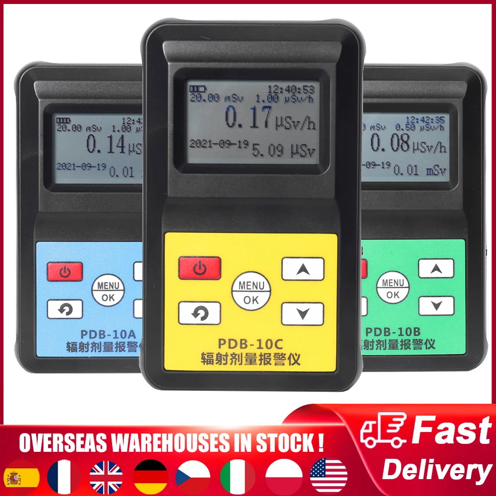 Nuclear Radiation Detector Geiger Counter X-rays γ-rays β-rays Detecting Tool Household Radioactive Tester Radiation Dosimeter
Nuclear Radiation Detector Geiger Counter X-rays γ-rays β-rays Detecting Tool Household Radioactive Tester Radiation Dosimeter