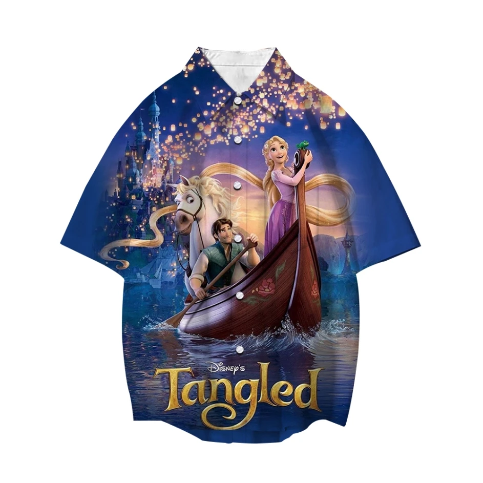 Disney Tangled Rapunzel Princess 3D Shirts Men Women Street Tops Cartoon Lapel Short Sleeve Boys Girls Casual Button Loose Shirt
Disney Tangled Rapunzel Princess 3D Shirts Men Women Street Tops Cartoon Lapel Short Sleeve Boys Girls Casual Button Loose Shirt