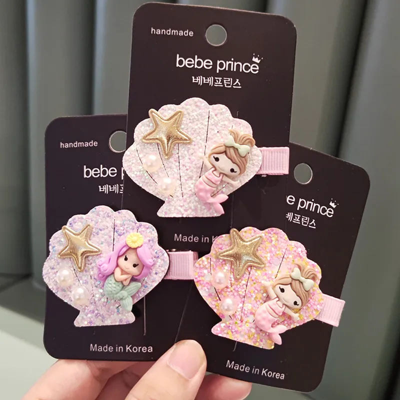 1PCS Korean Version of Dongdaemun New Children's Hair Accessories Sequins Shell Mermaid Girl Princess Hairpin Cute Headdress
1PCS Korean Version of Dongdaemun New Children's Hair Accessories Sequins Shell Mermaid Girl Princess Hairpin Cute Headdress