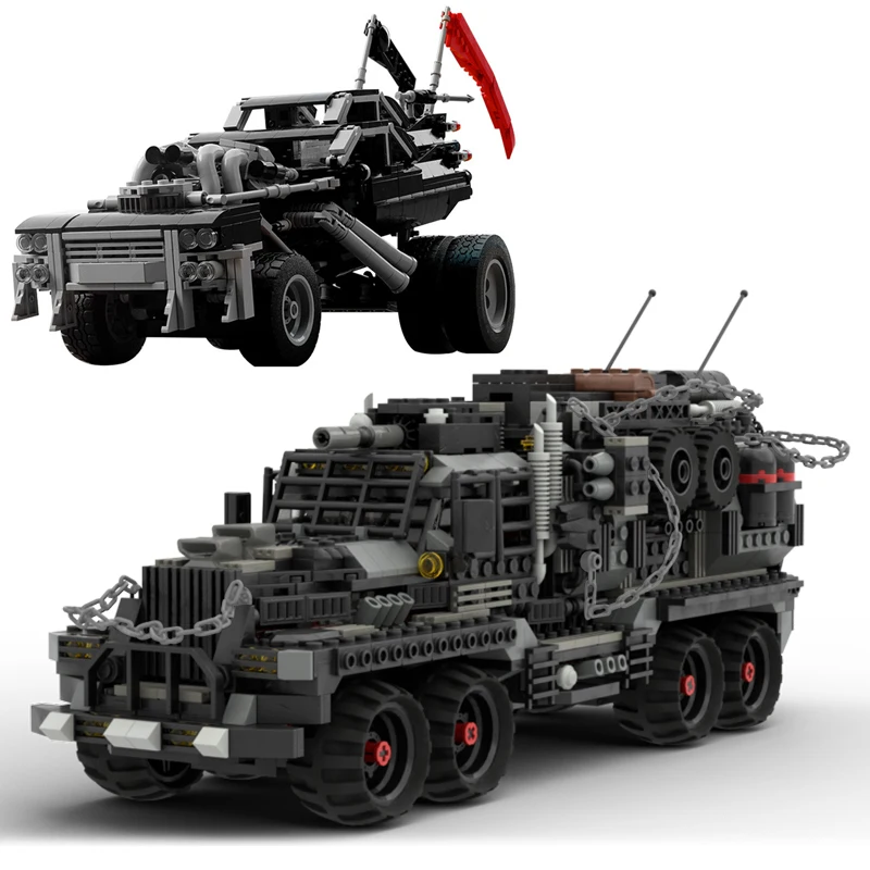 Mad-Maxed High-tech Truck Waste Land Doomm Muscle Car Building Blocks MOC Desert Vehicle Off-road Bricks Toys for Children Gifts
Mad-Maxed High-tech Truck Waste Land Doomm Muscle Car Building Blocks MOC Desert Vehicle Off-road Bricks Toys for Children Gifts