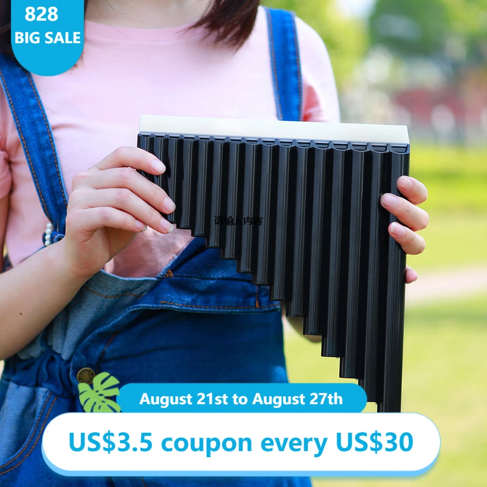 IRIN Pan Flute 16 Pipes C Key Panpipe Environmental Plastic Row Flute Flauta Traditional Woodwind Musical Instrument With Bag
IRIN Pan Flute 16 Pipes C Key Panpipe Environmental Plastic Row Flute Flauta Traditional Woodwind Musical Instrument With Bag
