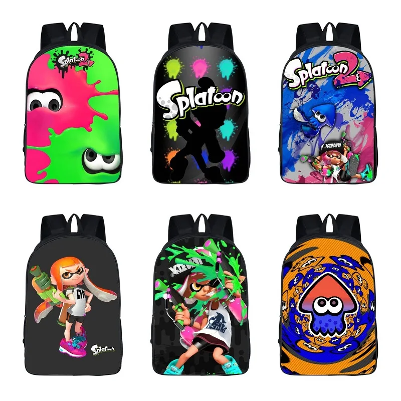 16 Inch Splatoon 2 Kindergarten Backpack Toddler Cartoon Anime School Bag Students Primary BookBags Kids Bagpack Children Gift
16 Inch Splatoon 2 Kindergarten Backpack Toddler Cartoon Anime School Bag Students Primary BookBags Kids Bagpack Children Gift