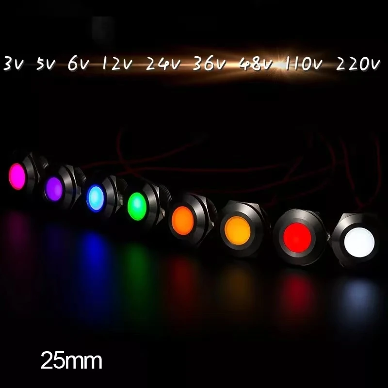 Free shipping 25mm led waterproof metal working indicator light small power LED panel signal light
Free shipping 25mm led waterproof metal working indicator light small power LED panel signal light