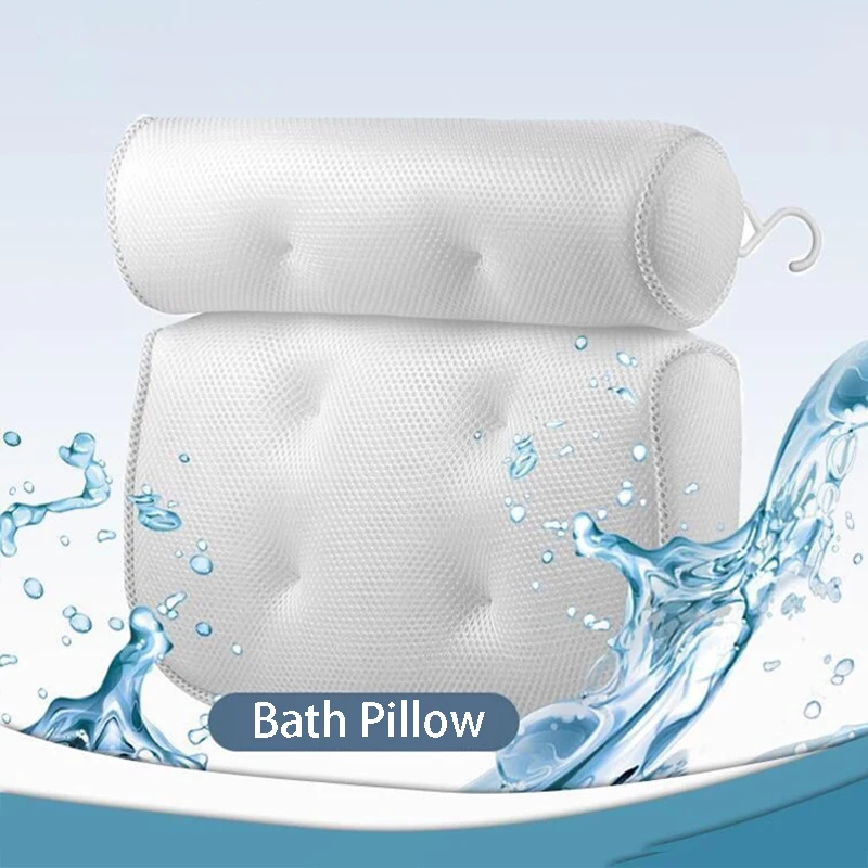 SPA Bath Pillow Non-Slip Bathtub Pillow with Suction Cups Neck Back Support Headrest Relaxing Massage Hot Bath Cushion Accersory
SPA Bath Pillow Non-Slip Bathtub Pillow with Suction Cups Neck Back Support Headrest Relaxing Massage Hot Bath Cushion Accersory