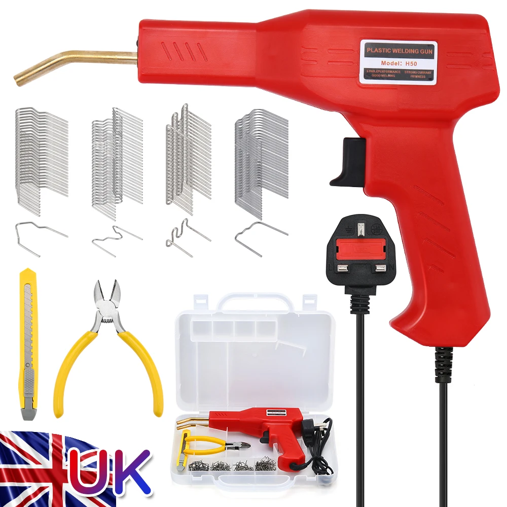 Car Bumper Plastic Welding Gun Portable Furniture Appliance Repair Tools Heating Fuser Welding Welder Machine Kit UK Plug
Car Bumper Plastic Welding Gun Portable Furniture Appliance Repair Tools Heating Fuser Welding Welder Machine Kit UK Plug