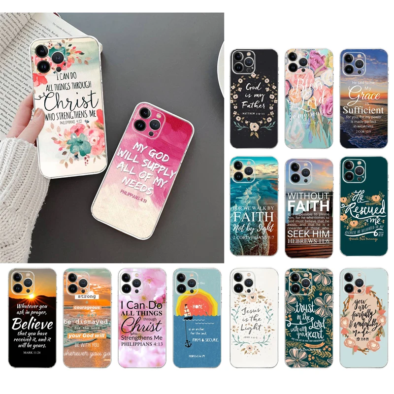 Phone Case For iphone 14 Pro Max 13 12 11 Pro Max XS XR X 12mini 7 8 Plus SE Bible verse Jesus Christian Case Funda
Phone Case For iphone 14 Pro Max 13 12 11 Pro Max XS XR X 12mini 7 8 Plus SE Bible verse Jesus Christian Case Funda