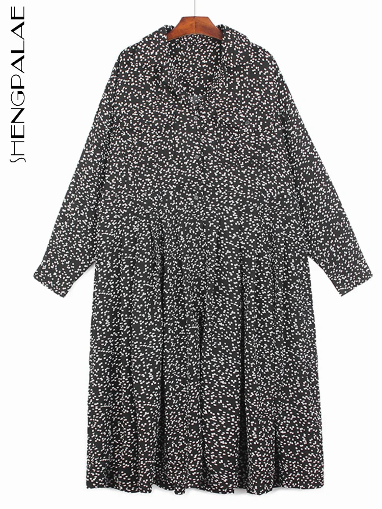 SHENGPAIAE Suit Collar Chiffon Dress 2022 Autumn Small Dot Floral High Waist Long Sleeve Pleated Skirt Medium Length 5W228
SHENGPAIAE Suit Collar Chiffon Dress 2022 Autumn Small Dot Floral High Waist Long Sleeve Pleated Skirt Medium Length 5W228