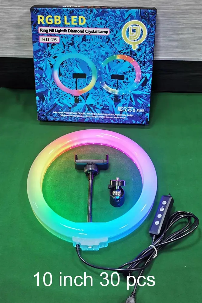 Кольцевой светильник с кристаллами, 10/12/14/18 дюймов, 160/200 см
Кольцевой светильник с кристаллами, 10/12/14/18 дюймов, 160/200 см