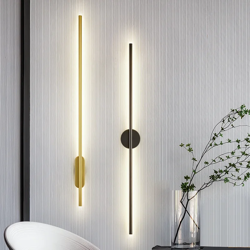 Minimalist Linear Tube LED Wall Lamp Modern Simple Up Down Background Opposite Wall Light Long Stair Lamp Aisle Gold Fixtures
Minimalist Linear Tube LED Wall Lamp Modern Simple Up Down Background Opposite Wall Light Long Stair Lamp Aisle Gold Fixtures