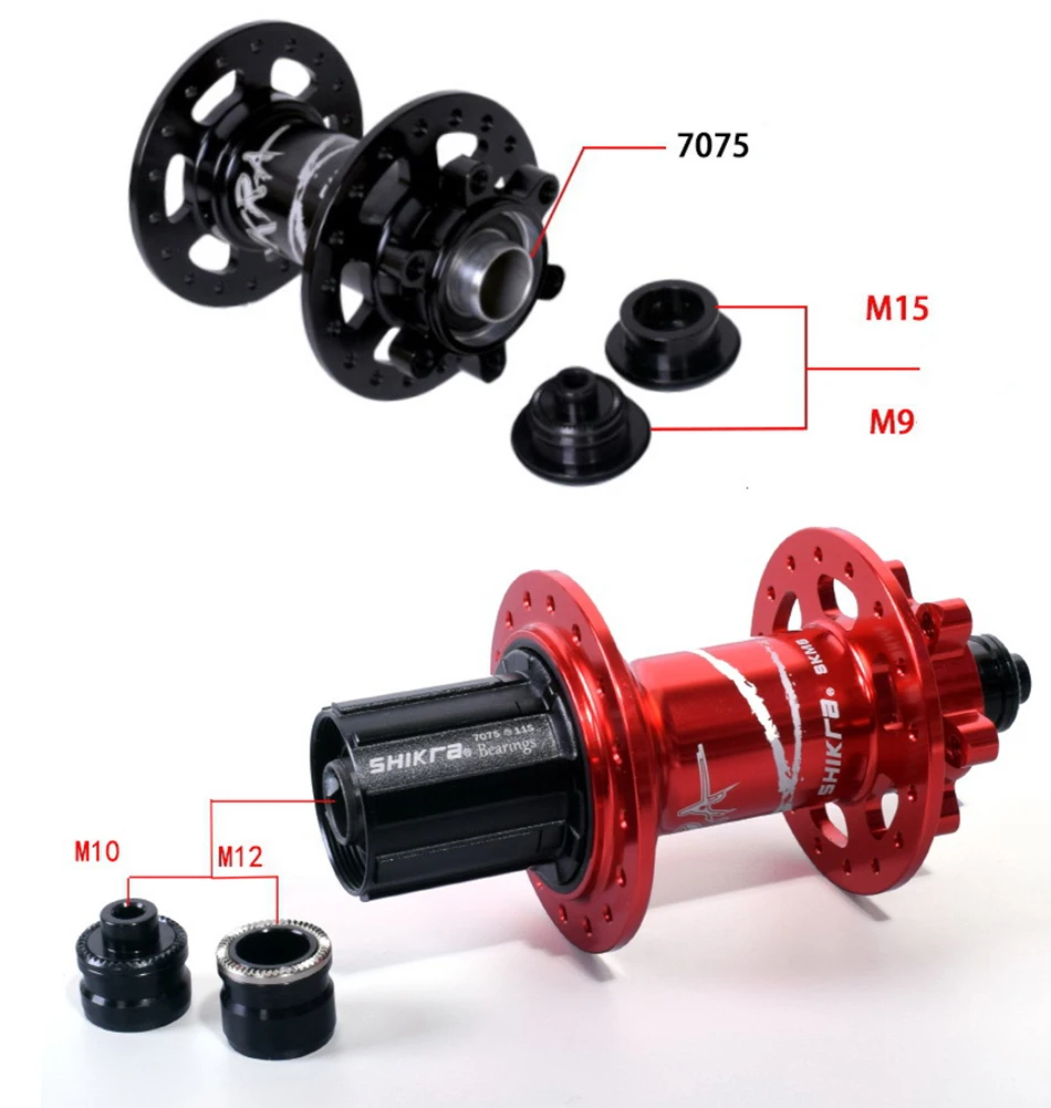2Pcs MTB Bicycle Hub QR Quick Release Thru Axle Adapter Converter End Caps 9-15/10-12 Aluminum Alloy Cycling Accessories
2Pcs MTB Bicycle Hub QR Quick Release Thru Axle Adapter Converter End Caps 9-15/10-12 Aluminum Alloy Cycling Accessories