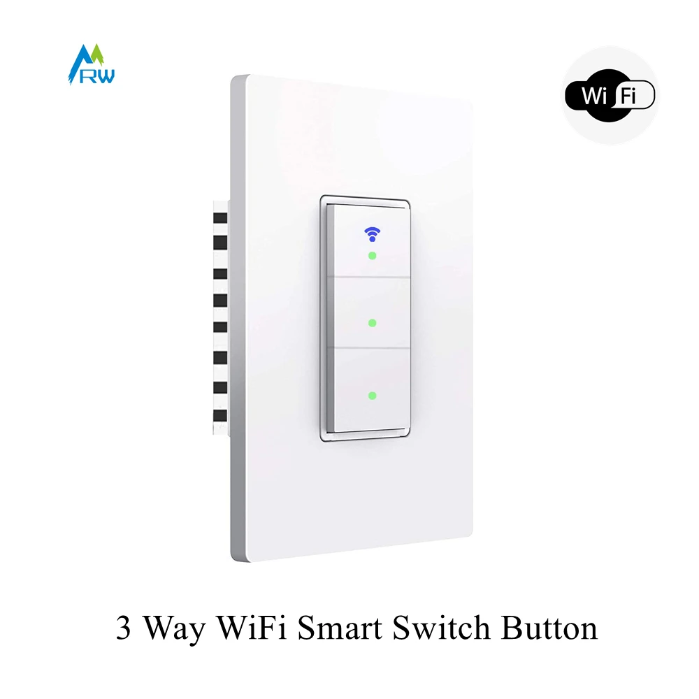 3 Switches WiFi Smart Switch Button Compatible with Alexa and Google Home Remote Control with No Hub Required Smart Light Switch
3 Switches WiFi Smart Switch Button Compatible with Alexa and Google Home Remote Control with No Hub Required Smart Light Switch