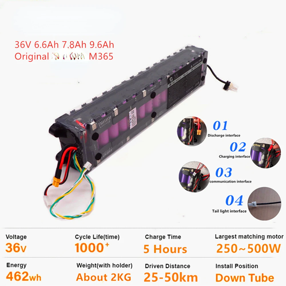 Original 36V 7.8Ah M356 for Xiaomi Mijia Electric Scooter Dedicated Lithium Battery Pack 36V7800mAh 40km + Communication Functio
Original 36V 7.8Ah M356 for Xiaomi Mijia Electric Scooter Dedicated Lithium Battery Pack 36V7800mAh 40km + Communication Functio