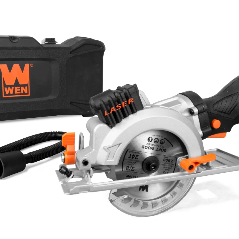 Products 5-Amp 4-1/2-Inch Beveling Compact Circular Saw with Laser and Carrying Case 3625
Products 5-Amp 4-1/2-Inch Beveling Compact Circular Saw with Laser and Carrying Case 3625