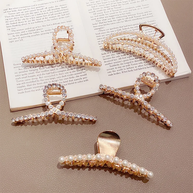 New Elegant Celebrity Style Pearl Cross Shark Hairpin Long Hair Back Ff Head Grab Fashion Hair Accessories For Woman
New Elegant Celebrity Style Pearl Cross Shark Hairpin Long Hair Back Ff Head Grab Fashion Hair Accessories For Woman