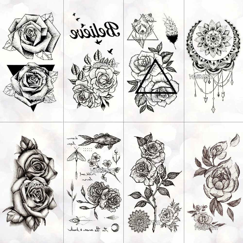 Waterproof Temporary Tattoo Stickers On The Body Art Temporary Men Tattoos Lines Rose Fake Tattoo Stickers Temporary Tattoos
Waterproof Temporary Tattoo Stickers On The Body Art Temporary Men Tattoos Lines Rose Fake Tattoo Stickers Temporary Tattoos