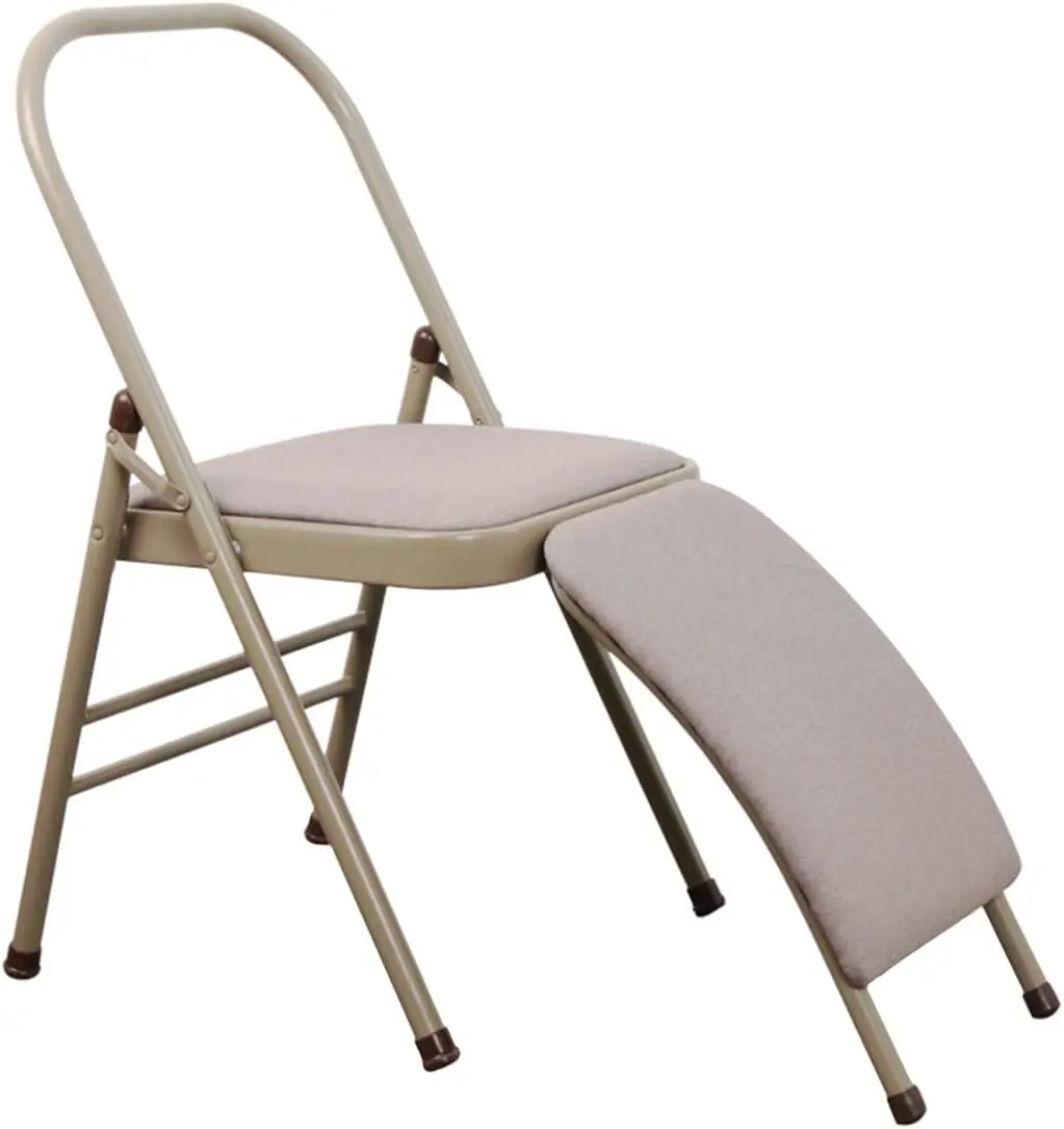Auxiliary Chair with Lumbar Back Support for Iyengar Foldable Balance Training (Grey) Pelvic muscle trainer Gimnasio casa Workou
Auxiliary Chair with Lumbar Back Support for Iyengar Foldable Balance Training (Grey) Pelvic muscle trainer Gimnasio casa Workou