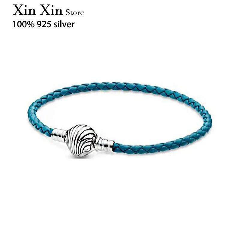Hot Sale 100% 925 sterling silver Shell Chain Braided Leather Bracelet Suitable For Women's Diy Jewelry Original Charm
Hot Sale 100% 925 sterling silver Shell Chain Braided Leather Bracelet Suitable For Women's Diy Jewelry Original Charm