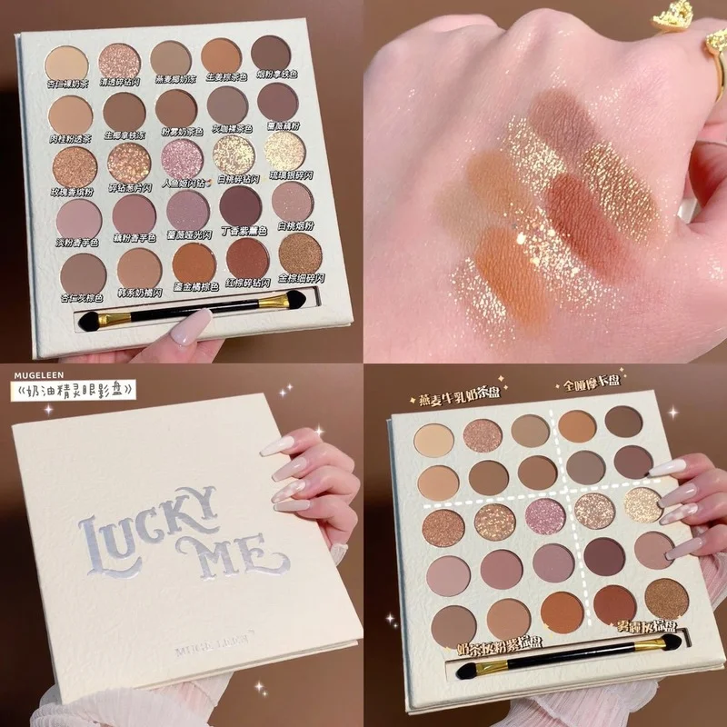 25 Colors Waterproof Eyeshadow Palette Pearlescent Matte Eye Shadow Plate Color Makeup Palette Lasting Nature Cosmetic Beauty
25 Colors Waterproof Eyeshadow Palette Pearlescent Matte Eye Shadow Plate Color Makeup Palette Lasting Nature Cosmetic Beauty