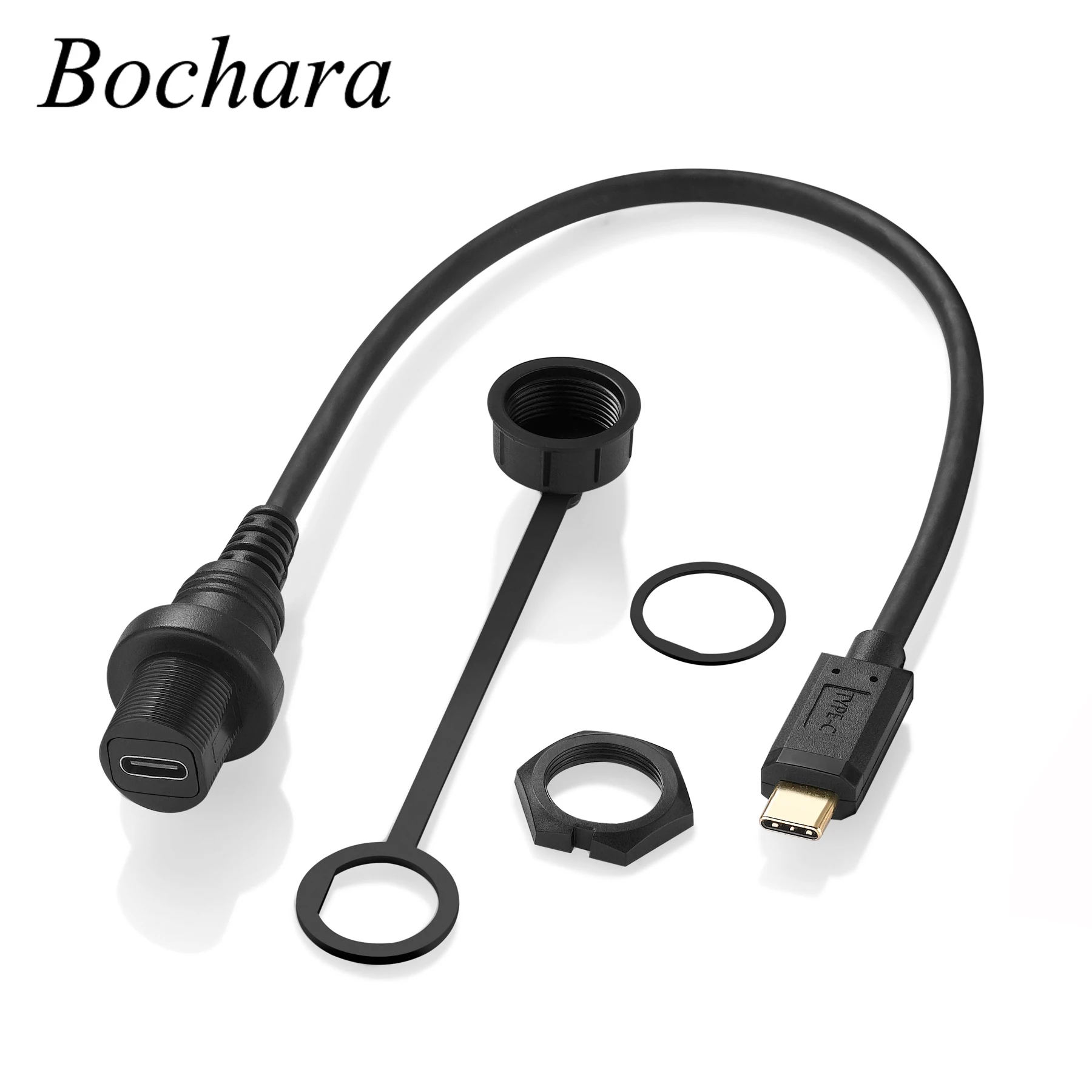 Bochara 30cm Gold Plated USB Type C 3.1 Male to Female Dashboard Flush Panel Mount Extension Cable For Car Truck Boat Motorcycle
Bochara 30cm Gold Plated USB Type C 3.1 Male to Female Dashboard Flush Panel Mount Extension Cable For Car Truck Boat Motorcycle