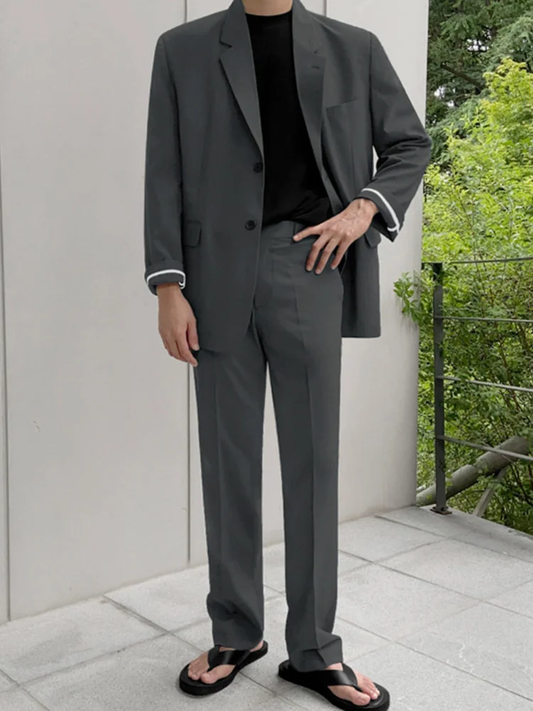 SYUHGFA Solid Color Sold Separately Men Clothing Casual Suit 2022 Spring New Korean Style Loose Simple Fashion Set Trousers
SYUHGFA Solid Color Sold Separately Men Clothing Casual Suit 2022 Spring New Korean Style Loose Simple Fashion Set Trousers