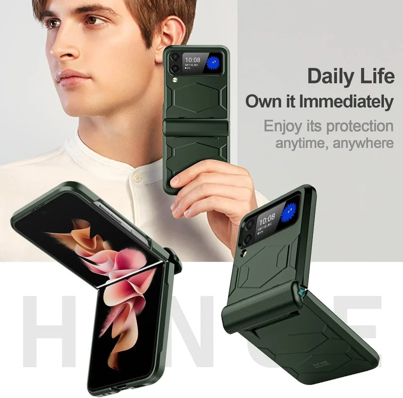 Flip Phone Case Hinge Protection for Samsung Galaxy Z Flip 3 Ultra-Thin Heavy-Duty Shockproof Protective Case for Galaxy Z Flip3
Flip Phone Case Hinge Protection for Samsung Galaxy Z Flip 3 Ultra-Thin Heavy-Duty Shockproof Protective Case for Galaxy Z Flip3