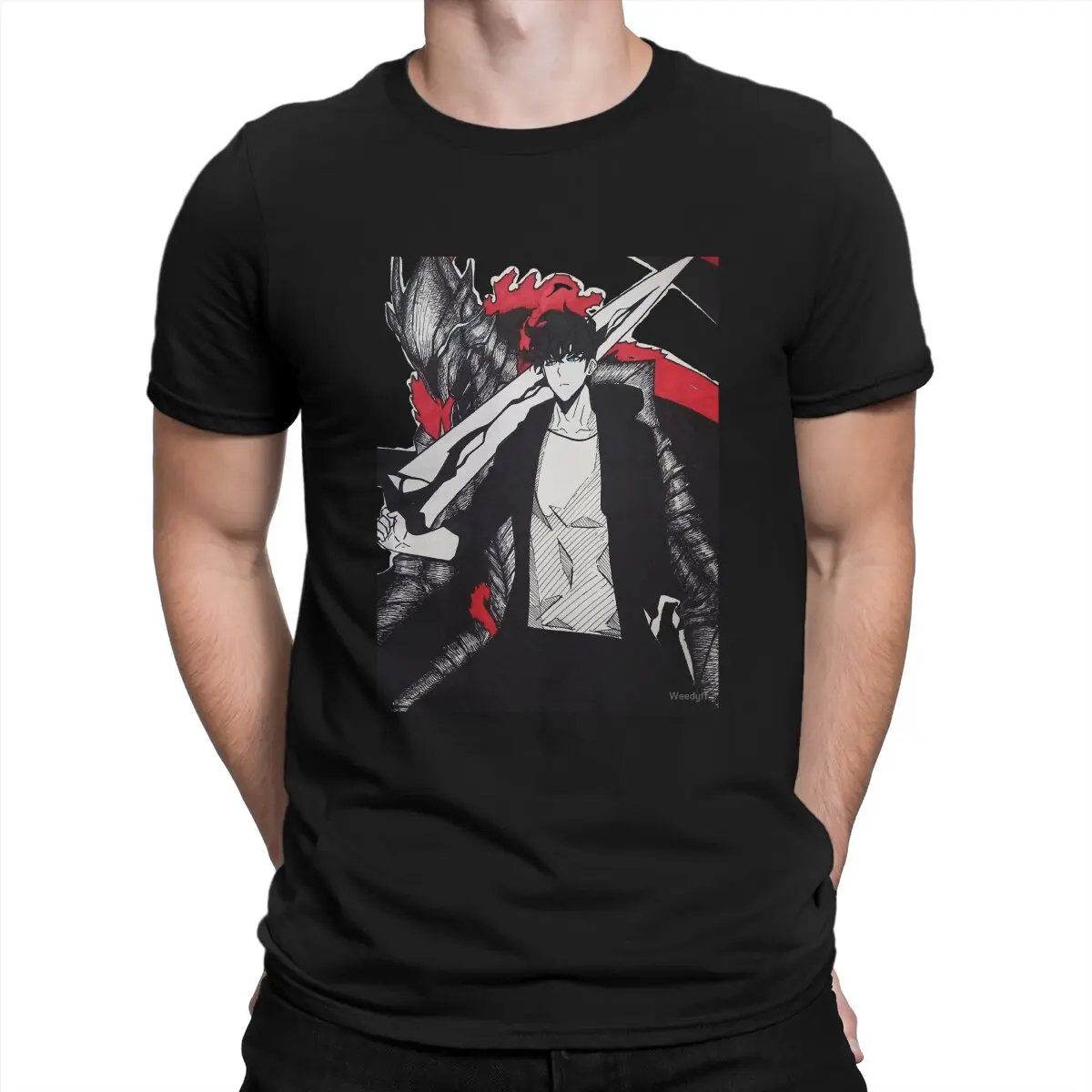 Awesome Jin Wo x IGRIS Drawing T-Shirts Men O Neck Pure Cotton T Shirts Berserk Guts Short Sleeve Tees Printed Clothes
Awesome Jin Wo x IGRIS Drawing T-Shirts Men O Neck Pure Cotton T Shirts Berserk Guts Short Sleeve Tees Printed Clothes