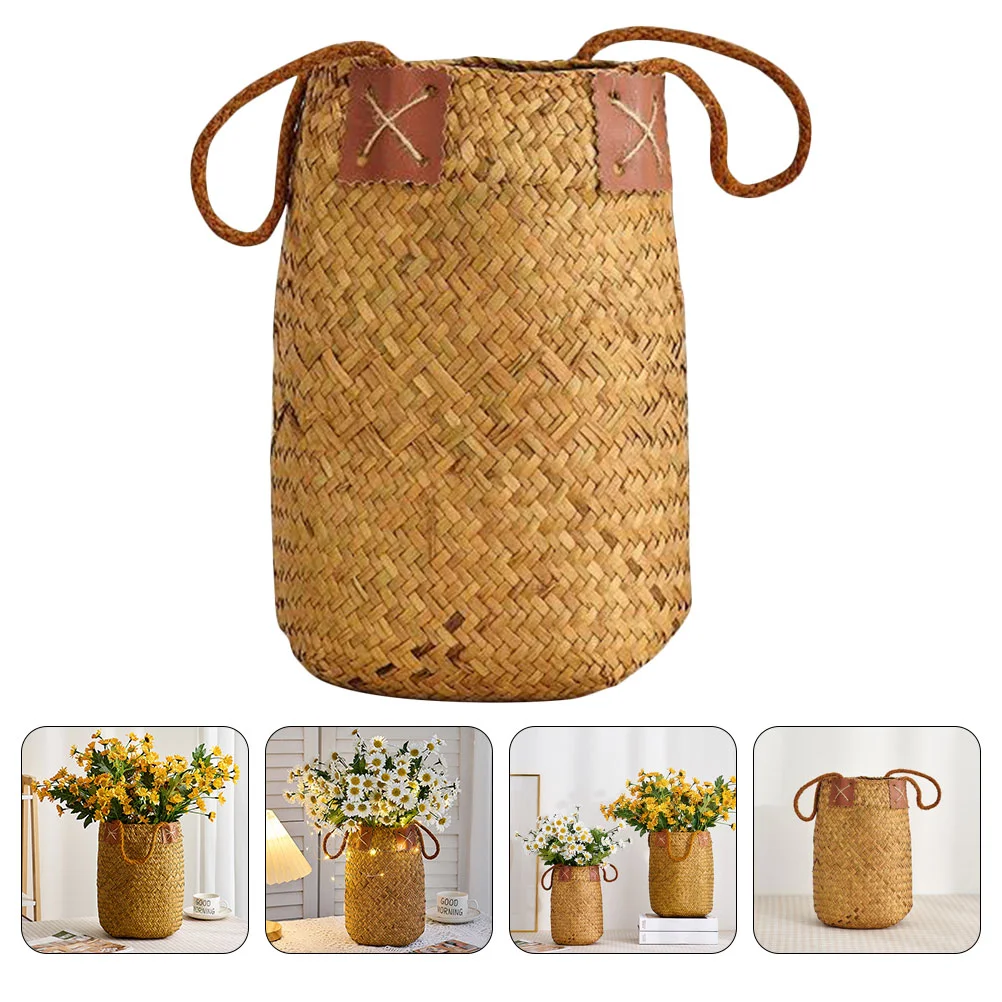 Vase Flower Basket Woven Seagrass Rattanholder Decorative Storage Baskets Bud Rustic Tall Vases Pots Wicker Binbouquet Handle
Vase Flower Basket Woven Seagrass Rattanholder Decorative Storage Baskets Bud Rustic Tall Vases Pots Wicker Binbouquet Handle